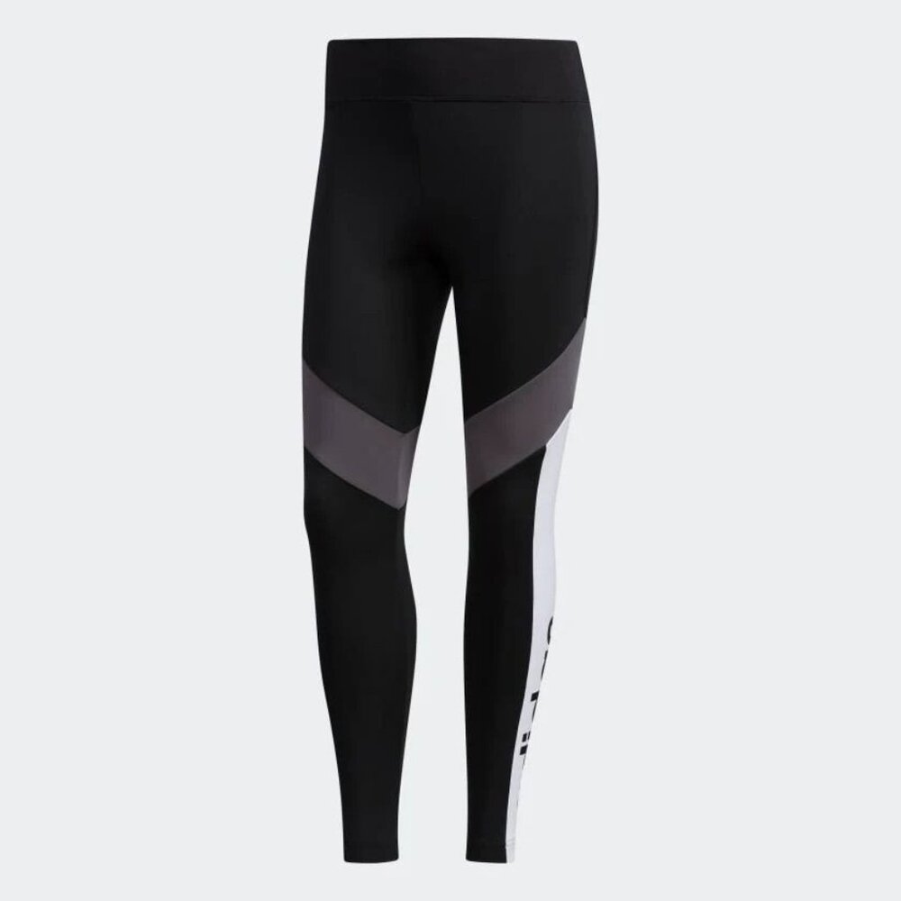 Adidas Women’s Aeroready Leggings Small Black Gray White 7/8 NWOT